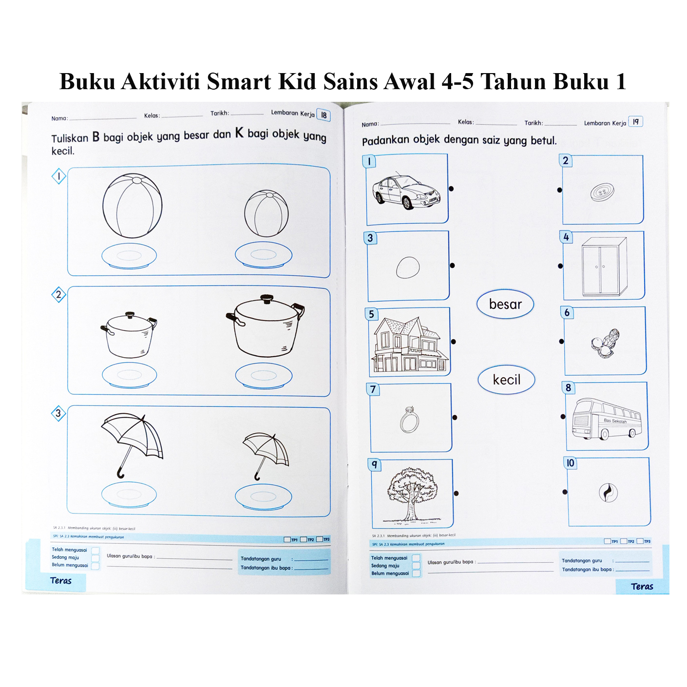Buku Latihan Buku Aktiviti Prasekolah Kskp Smart Kid Sains Awal Edisi 2021 4 5 Tahun 6 Tahun Shopee Malaysia