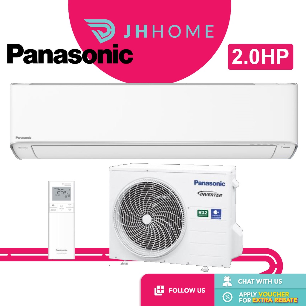 Panasonic X Premium Inverter R32 Air Conditioner 2 0 HP CS CU XU18XKH Shopee Malaysia