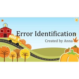 UEC Error Identification 高中统考英文练习