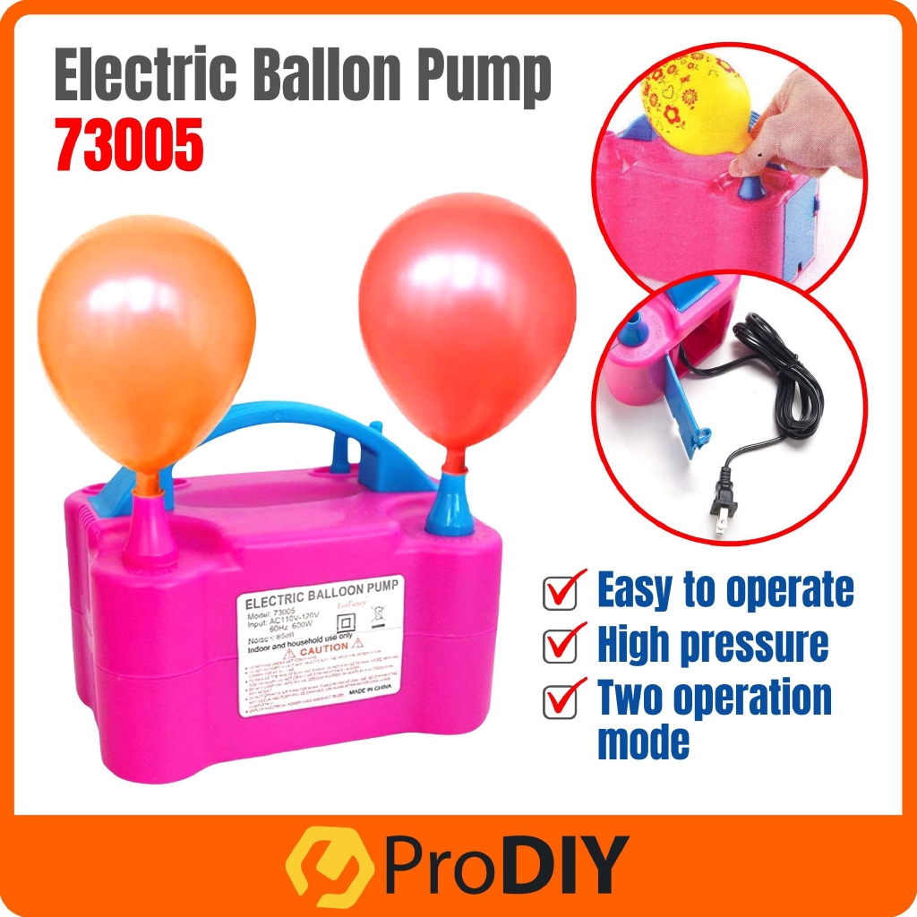 Electric Balloon Pump Nozzle Portable Inflator High Speed Air Pump Birthday Party Mesin Tiup Belon ( 73005 )