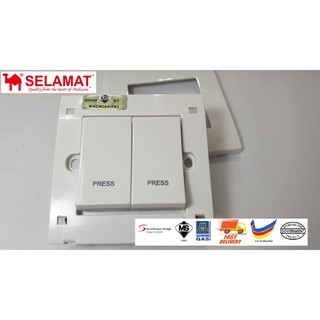 💥SELAMAT MQ 2 Gang Bell Switch/2Gang Bell Switch/2Gang Door bell switch ...