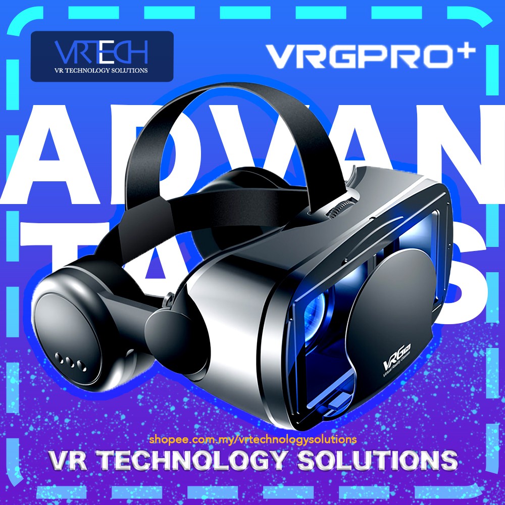 ☘️ 100% Quality☘️ VRGPRO+ glasses virtual reality 3D glasses mobile phone head mounted helmet 2020