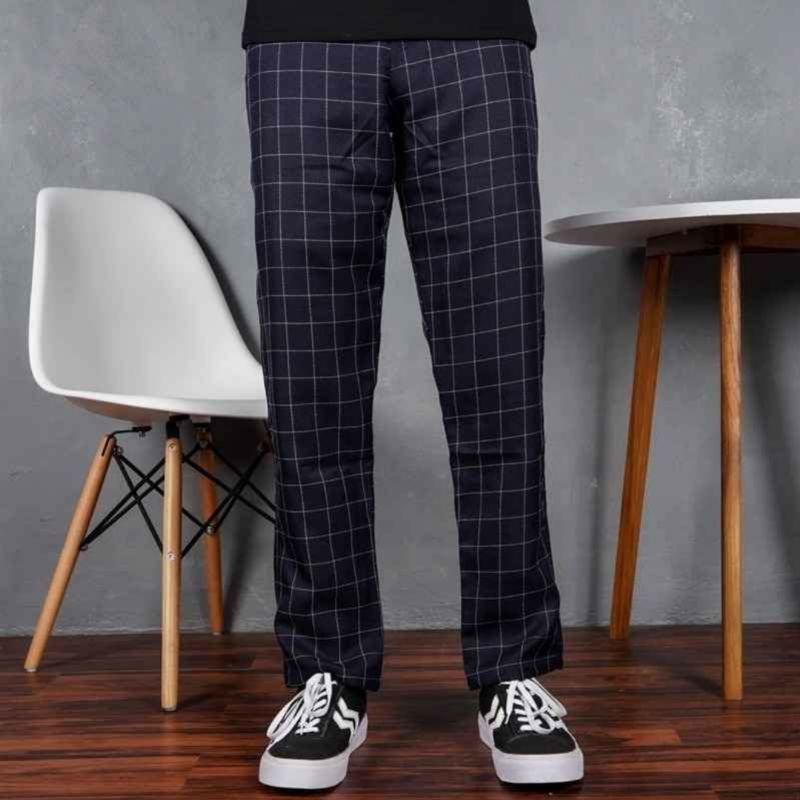 half and half plaid pants mens