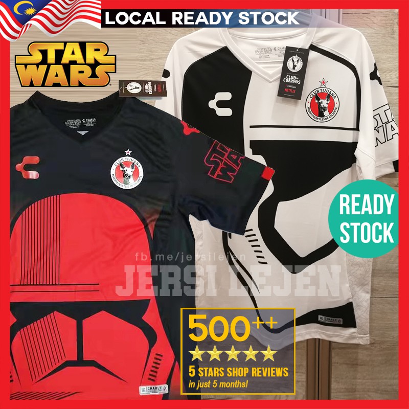 Ready Stock Tijuana Star Wars 19 Home Goalkeeper Kit Jersey Actual Photos Size S 2xl Jersi Star Wars Shopee Malaysia