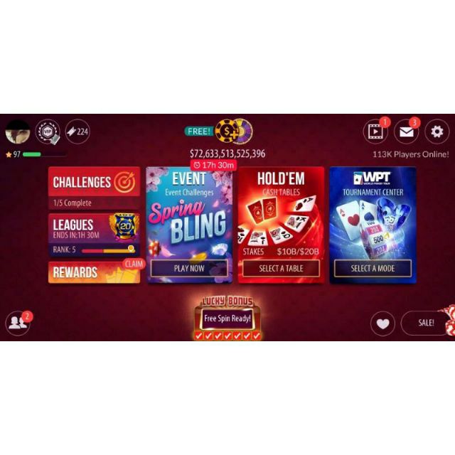 Zynga Poker 1t