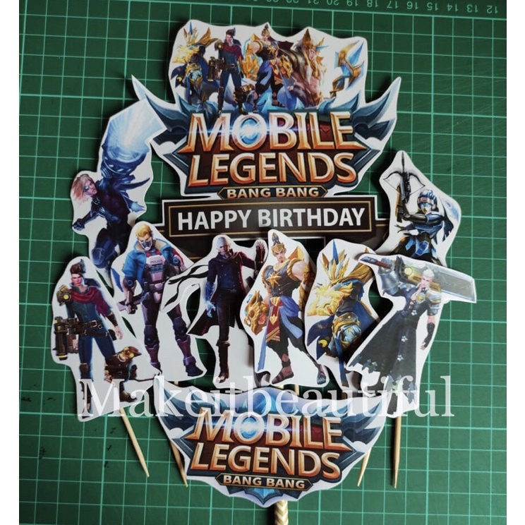 Cake Topper MOBILE LEGENDS | Shopee Malaysia