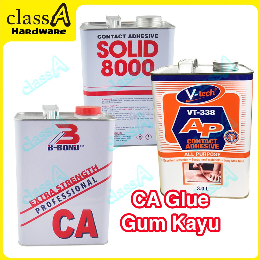 ClassAHW Contact Adhesive CA Gum B-Bond Solid 8000 VT-338 V-Tech Glue ...