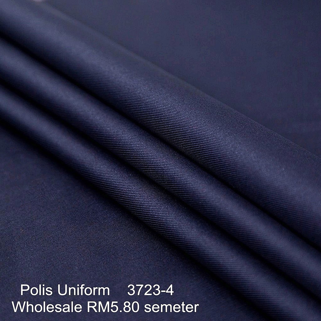 Police Uniform Fabric/Kain Uniform Polis Dark Blue Bidang 58"/School Uniform Fabric Navy Blue 58"