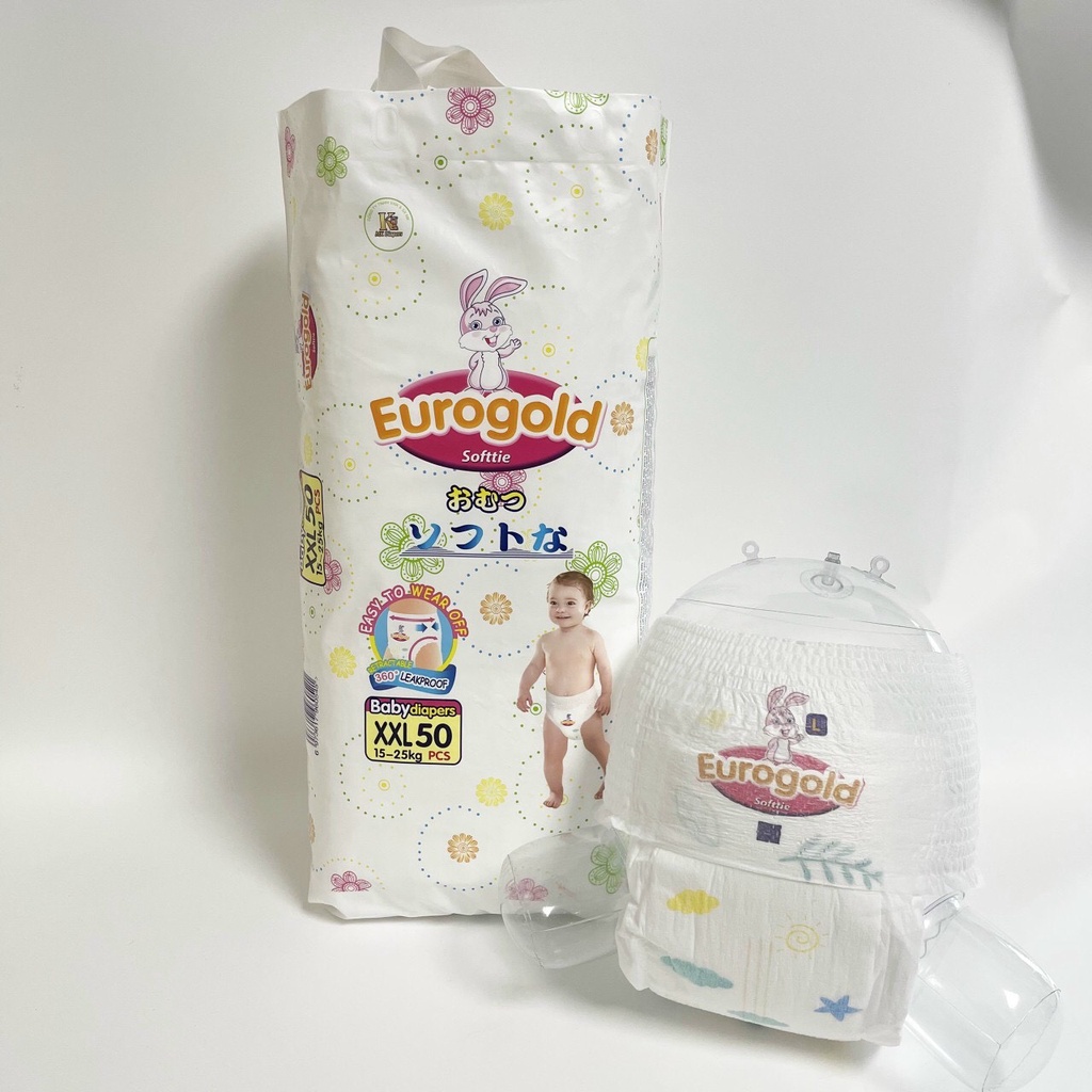 100 Pieces Of EUROSOFT NIN Diapers Made In Japan Full SIZE M / L / XL / XXL Diapers Shopee