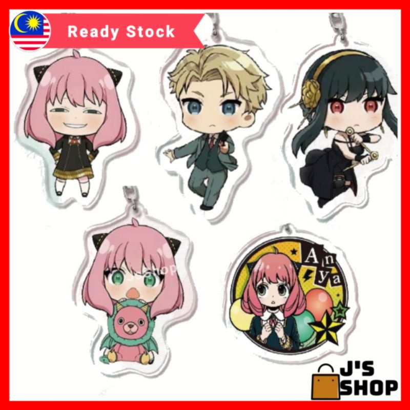 JsShop SPY X FAMILY Keycain Cute Acrylic Keychian anime SPY X FAMILY ...