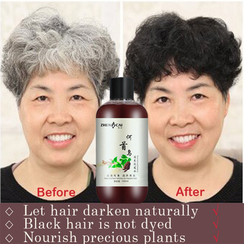 White Hair Treatment Shampoo White Hair Turn To Black Hair Nourishing  Shampoo Uban Refreshing Oil Control Shampoo 300ml | Shopee Malaysia