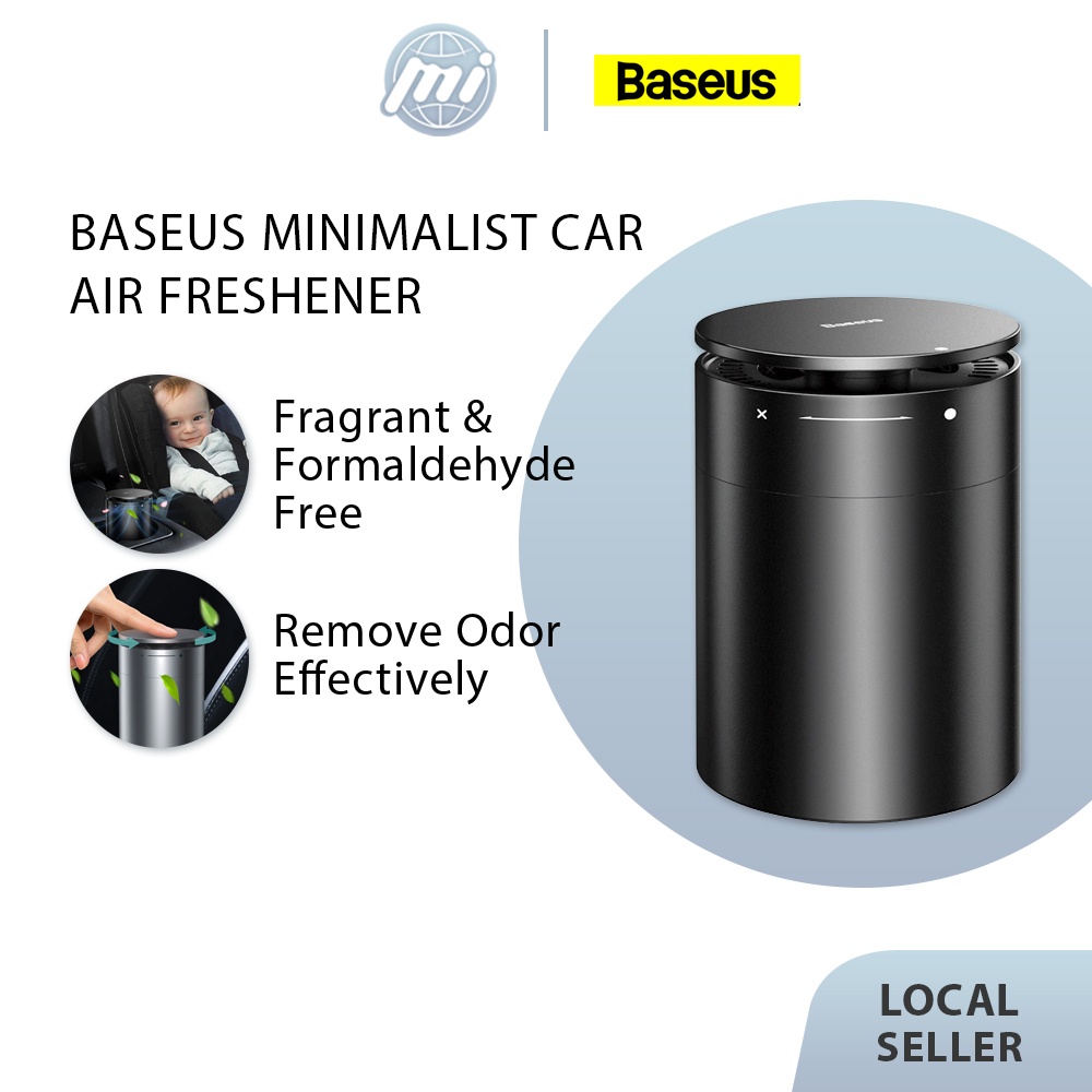 BASEUS Minimalist Car Cup Holder Air Fragrance Car Freshener Natural Fragrance Black/Ocean
