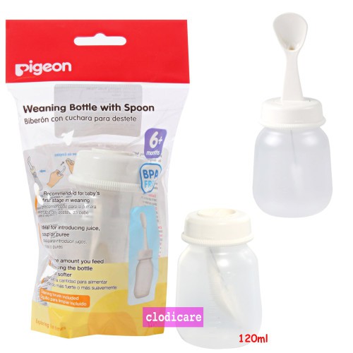 pigeon weaning bottle with spoon 120ml