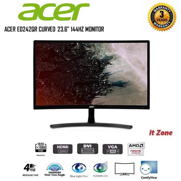 Замена матрицы на мониторе acer ed242qr