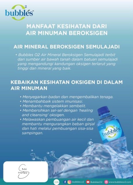 Bubbles O2 Air Mineral Beroksigen Shopee Malaysia