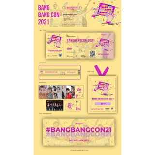 set art paper bang bang con ticket vip pass and wristband bts concert for collection shopee malaysia