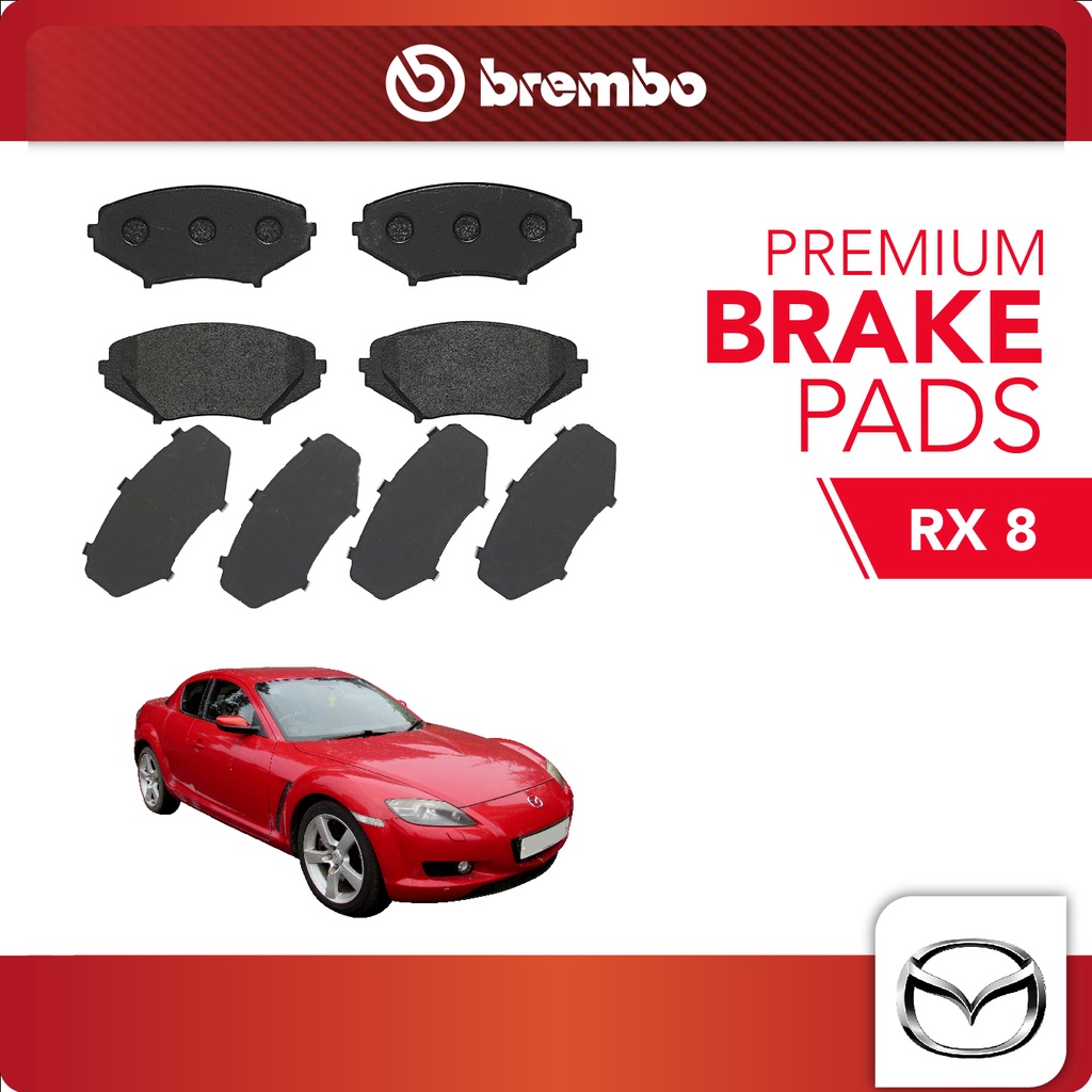 BREMBO Front Brake Pads (1 set) Mazda RX8 Shopee Malaysia