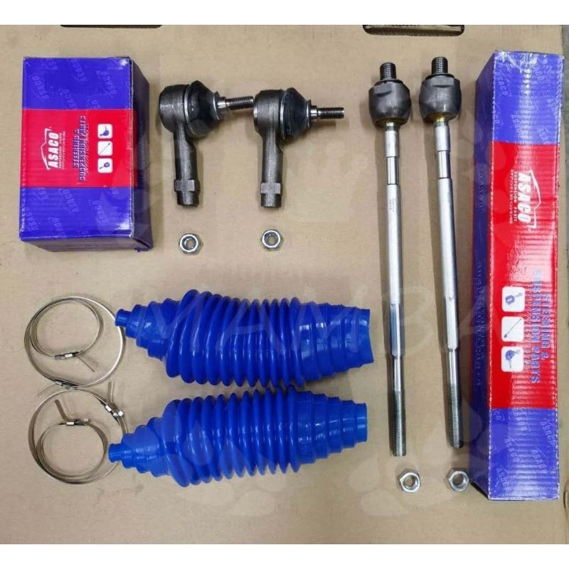 TIE ROD END & RACK END WIRA,WAJA,GEN2,PERSONA SET WITH BOOT ASACO