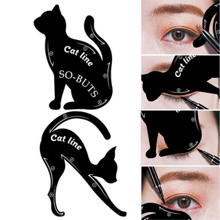 2pcs Eyeliner Stencils Cat Line Eyeliner Stamps Cat Pro Eye Liner Stamps Models Eyeliner Template Shaper Eye Liner Make