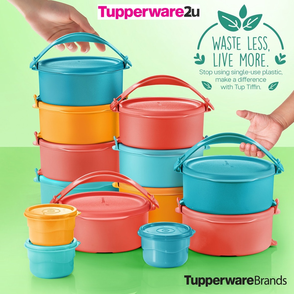 (New)(Limited Release) Tupperware Tup Tiffin Set (4) 550ml (Nov 2021