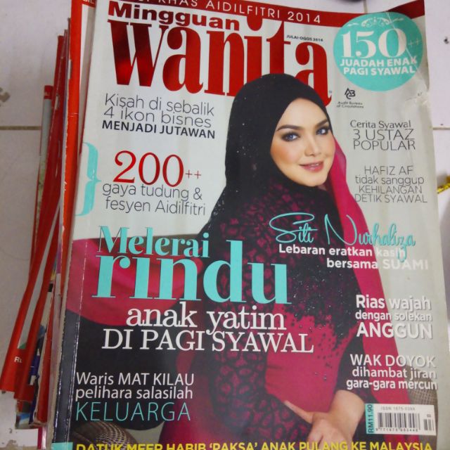 Majalah Mingguan Wanita Terpakai 30pcs Shopee Malaysia