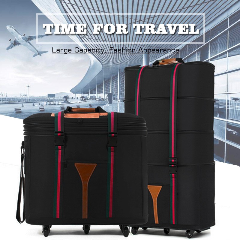 expandable wheeled oversized travel duffel luggage bag