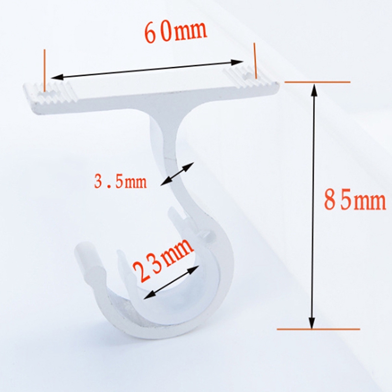 1pc Home Ceiling Curtain Rod Installation Hook Room Thickening