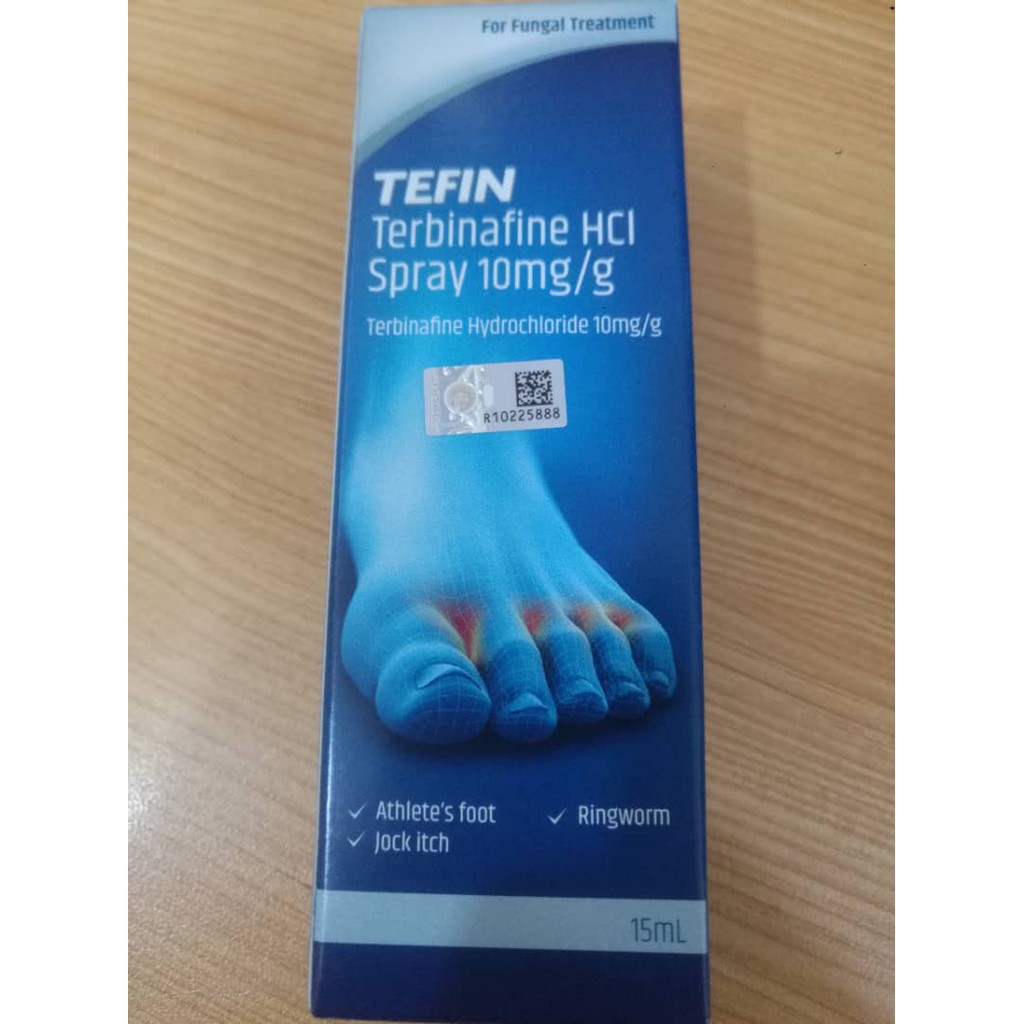 Tefin Terbinafine Hcl Spray 10mgg 15ml Shopee Malaysia