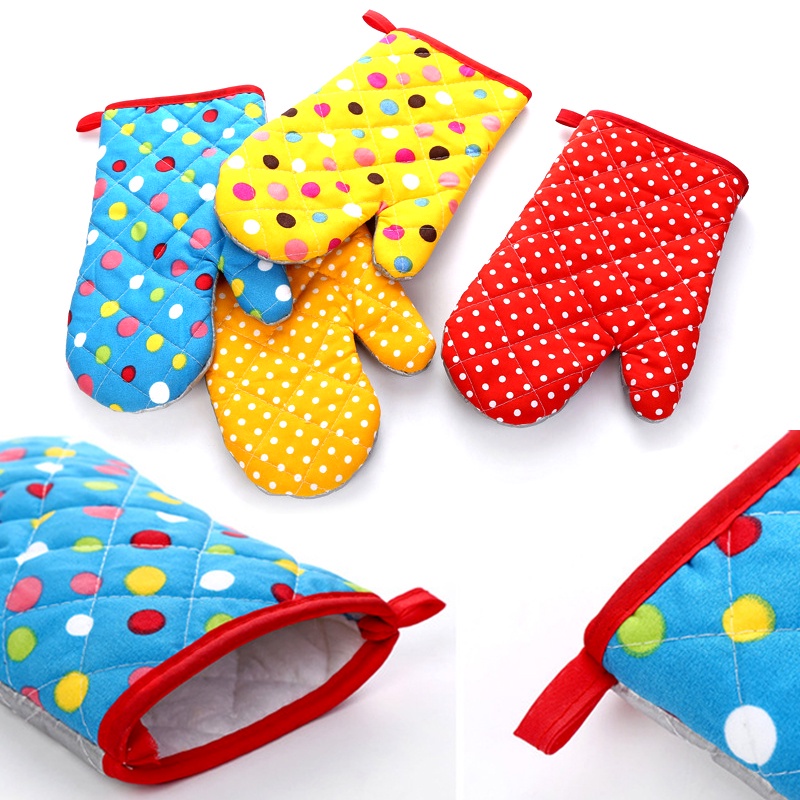 Flexibility Non Slip Kitchen Oven Mitts Gloves High Temperature Resistance for Baking BBQ Cooking Kitchen Prevent Heat