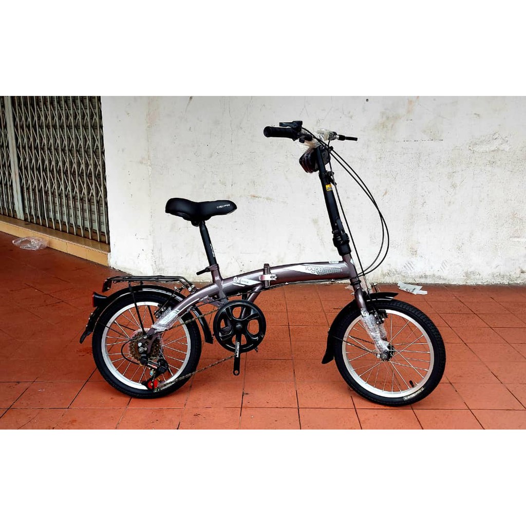 Oscar Vogue 16" Inch Folding Bike Basikal Lipat Shopee Malaysia