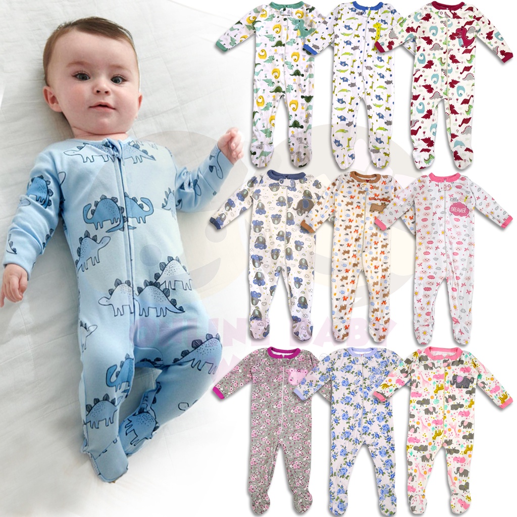Original Stocklot Sleepsuit Zipper Jumper 0-9M High Quality Boy and Girl