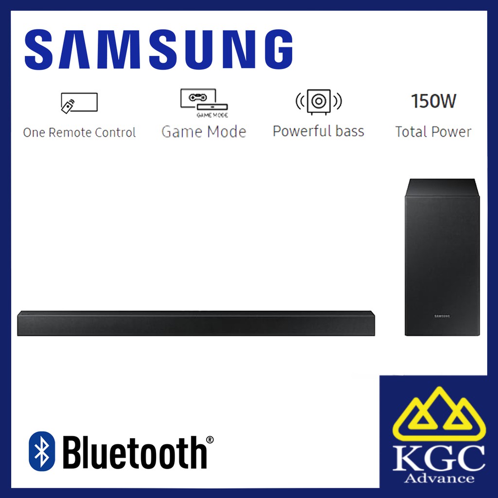 samsung 2.1 soundbar with 150w wireless sub