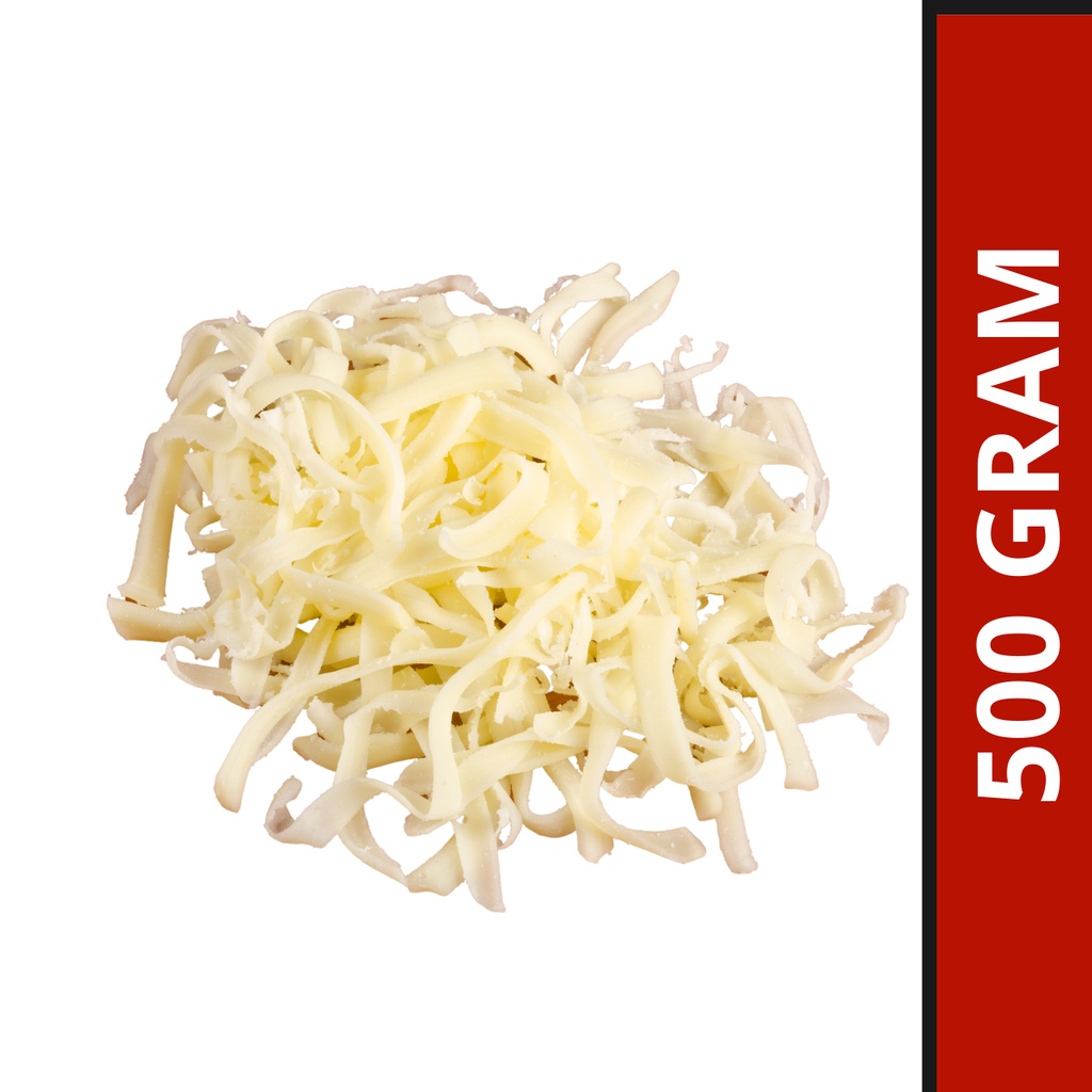 (Halal) Argentina Mozzarella Shredded/MOZARELLA CHEESE SHREDDED 500gm