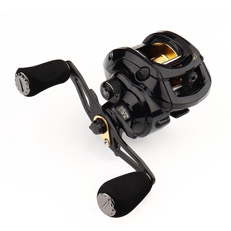 18LB Carbon Fiber Drag Ultralight Baitcasting Reel Dual Brake Fishing 7.1:1 Bait