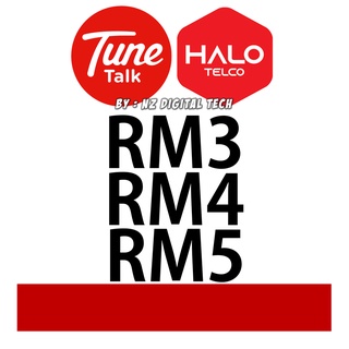 RM3 RM4 RM5 Tunetalk Halotelco Tune Halo - Nilai Rendah Murah Cheap ( Topup Top up Reload - Instant Direct Masuk )
