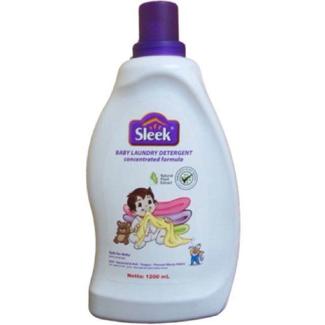 Sleek BABY LAUNDRY DETERGENT NATURAL PLANT EXTRACT 1200ml