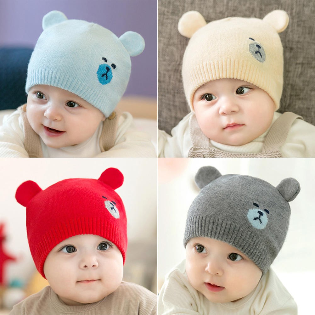infant boy knit hats