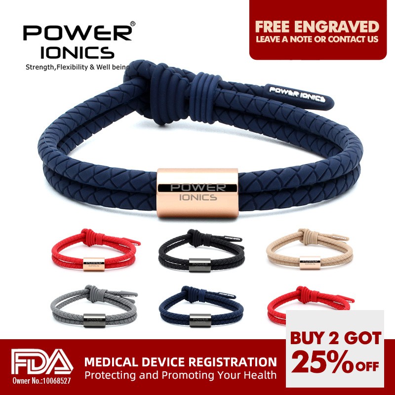เครื่องมือแพทย์ FDA ลงทะเบียนเข็มขัดกันน้ําไอออนเป็นกลางและเจอร์เมเนียมกีฬาสร้อยข้อมือแฟชั่นฟรีแกะสลักกล่องของขวัญวัวทอง