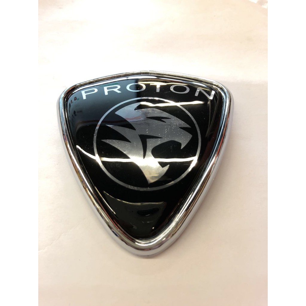 2A 3d gross black chrome PROTON EMBLEM LOGO WAJA SAGA BLM GEN2 PERDANA ...