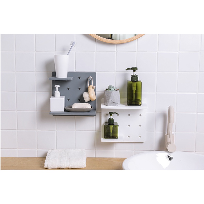 Wall Shelves Rak Dinding Wall Rack Perforated Hardboard Pegboard