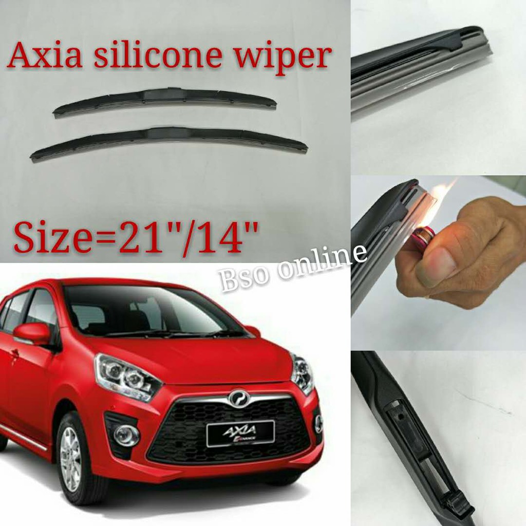 Perodua Axia Silicone Mugen Wiper Blades 1 Pair 14 21 Shopee Malaysia