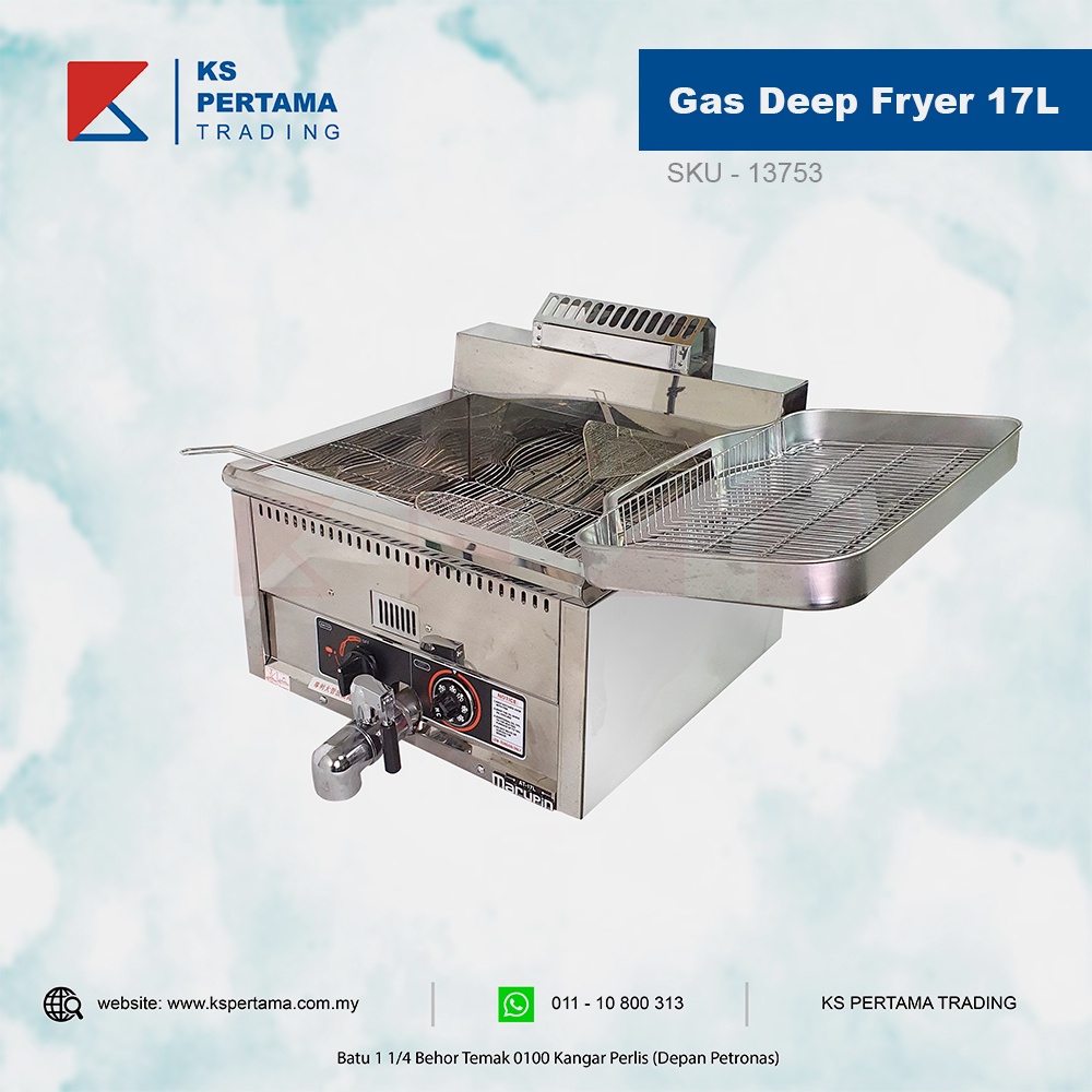 Commercial Gas Deep Fryer / TKF / AT-17L | Shopee Malaysia