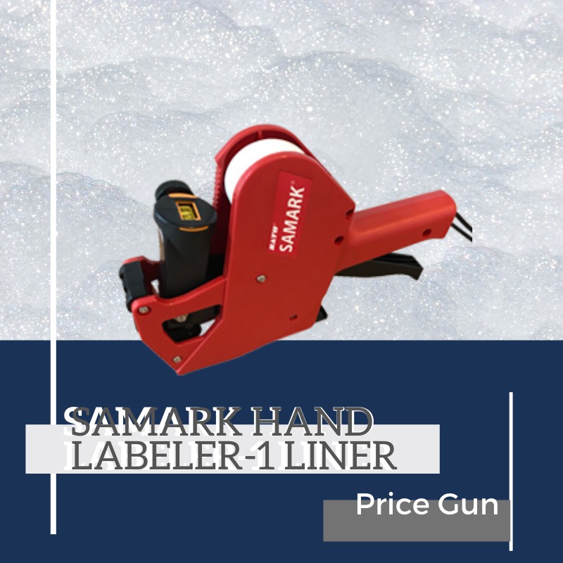 SAMARK Hand Labeler Price Gun Machine Price Tag Gun 1 Liner Shopee