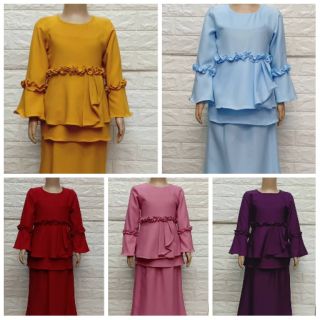 Baju Muslimah Kanak-Kanak Saiz 8 & 12 tahun (XL & 3XL 