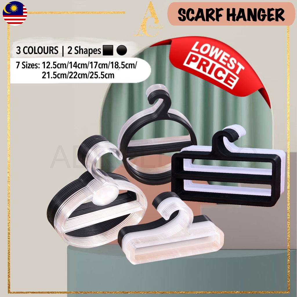 LOWEST PRICE HANGER TUDUNG / HANGER SHAWL PETAK UKURAN BULAT HANGER DARI 14CM TO 25CM