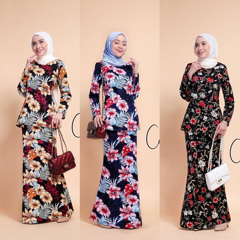 Xs 2xl Baju Corak Batik Bridesmaid Dinner Camelia V2 Shopee Malaysia
