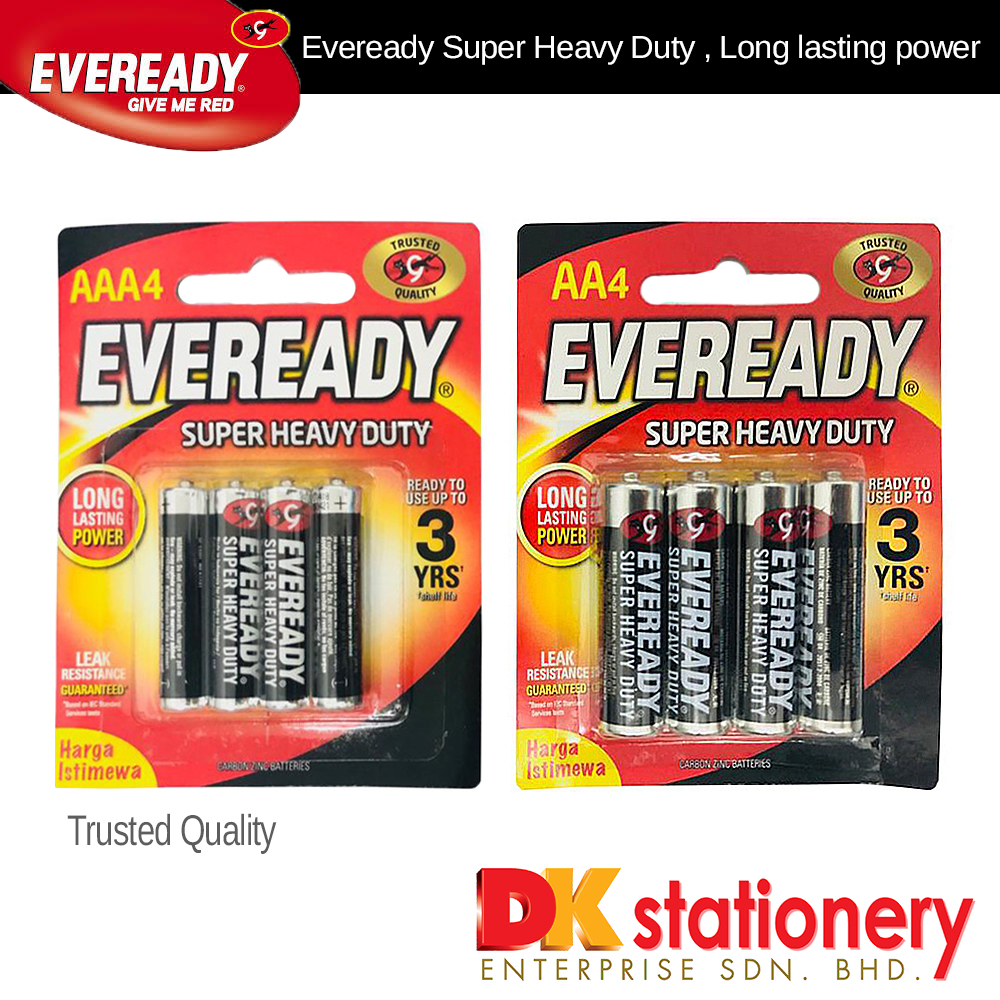 Eveready Battery AA / AAA (4pcs/card) Shopee Malaysia