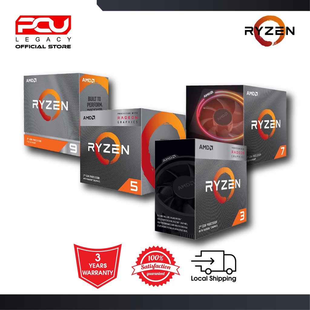 Amd Ryzen 3 30g Amd Ryzen 5 3500 3400g 3600 5600x Amd Ryzen 7 3700x 5800x Amd Processor Shopee Malaysia