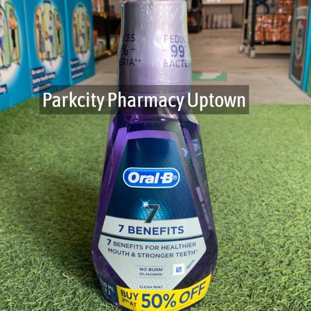 Oral-B 7 Benefits Mouthwash 2 X 500ml | Shopee Malaysia