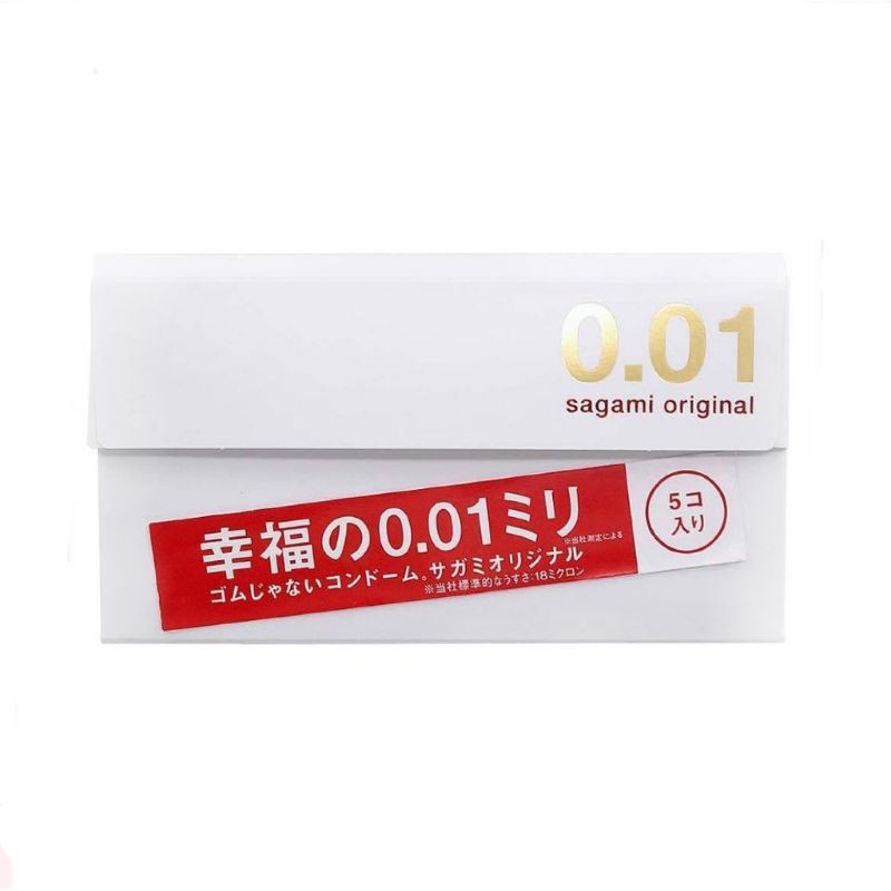 kondom sagami Sagami original 001 condom ultra-thin 0.01mm condom 3 / 5 pack male